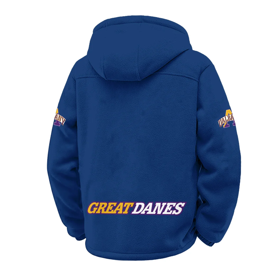 The SUNY Stars Winter Fleece Jacket, Insulated Sport Hoody HVN1449AG - Navy - Image 3