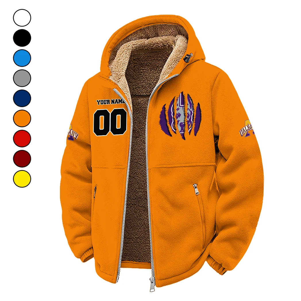 The SUNY Stars Winter Fleece Jacket, Insulated Sport Hoody HVN1449AG - Orange