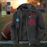 The Razorback Nation Flannel Hoodie, Fan Squad Flannel Hoodie HVN1449AR - Black