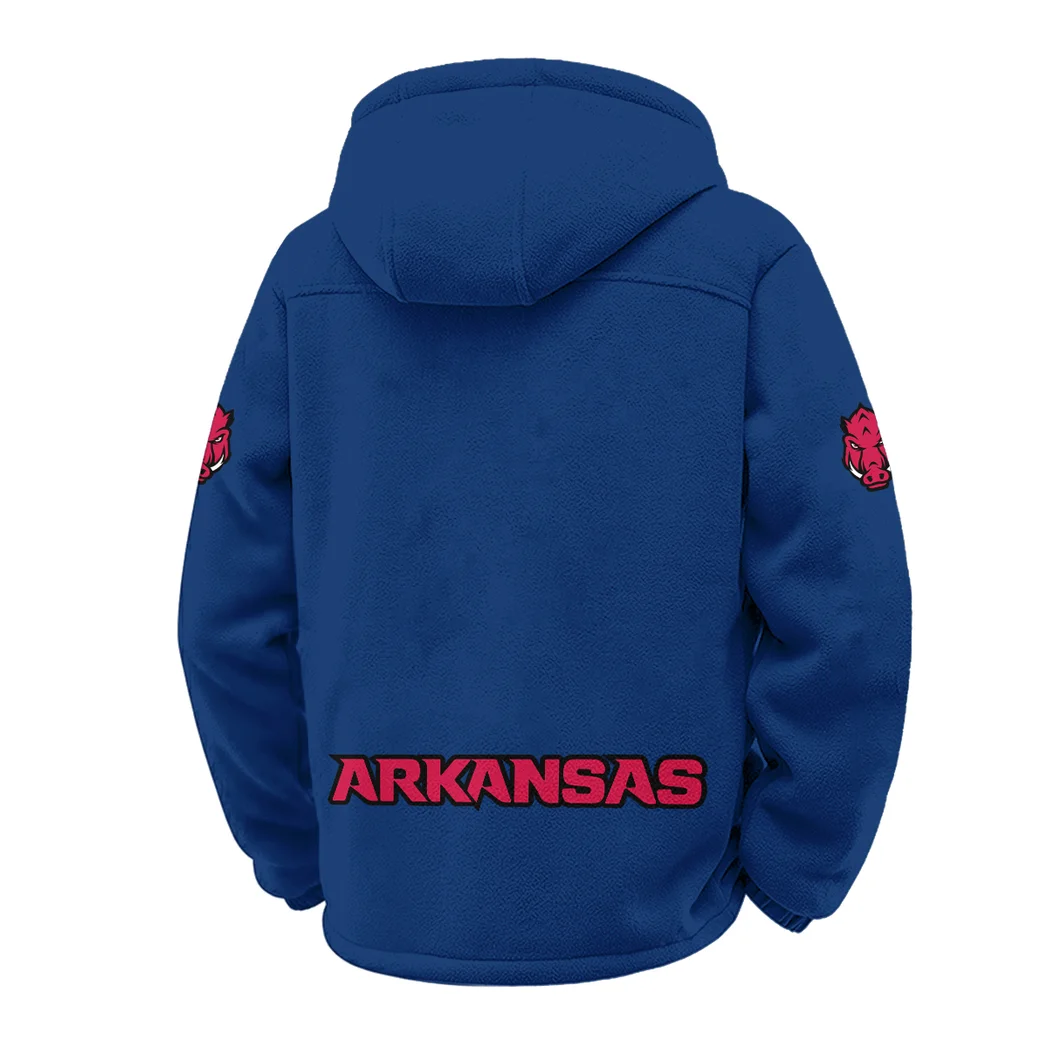 The Razorback Nation Winter Fleece Jacket, Sub-Zero Fleece Jacket HVN1449AR - Navy - Image 3