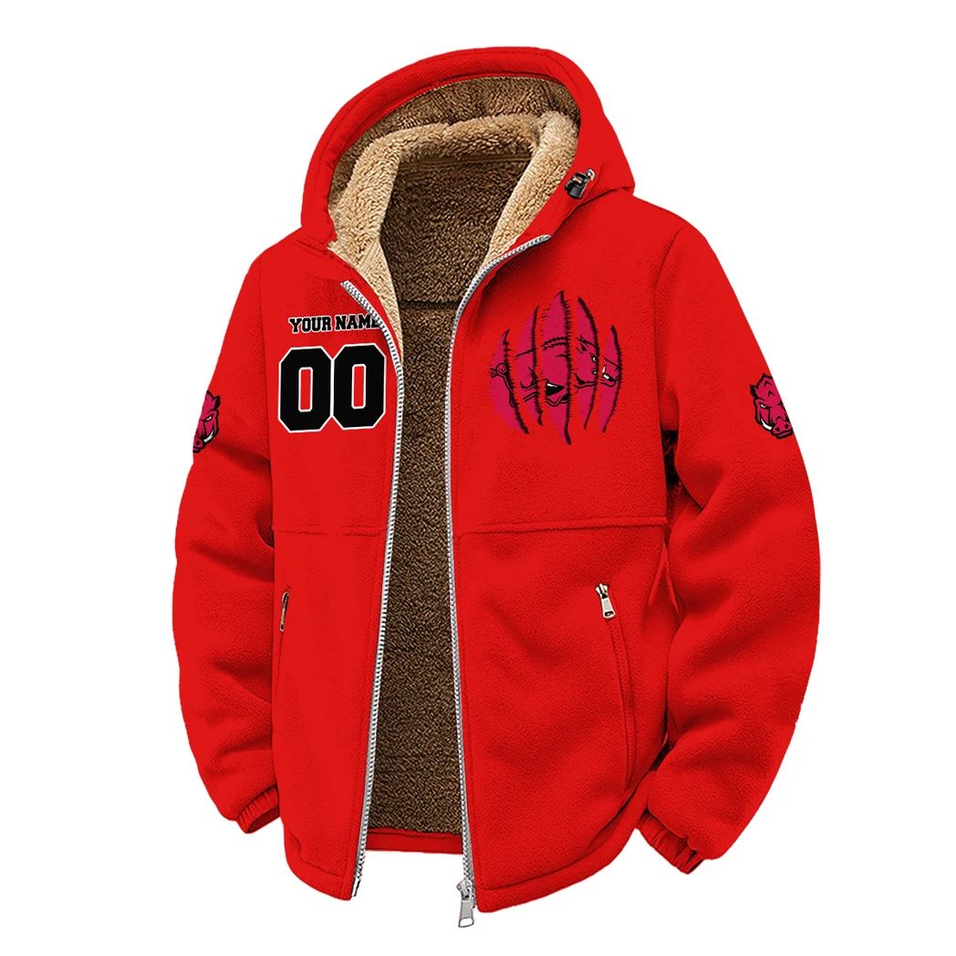 The Razorback Nation Winter Fleece Jacket, Sub-Zero Fleece Jacket HVN1449AR - red - Image 2