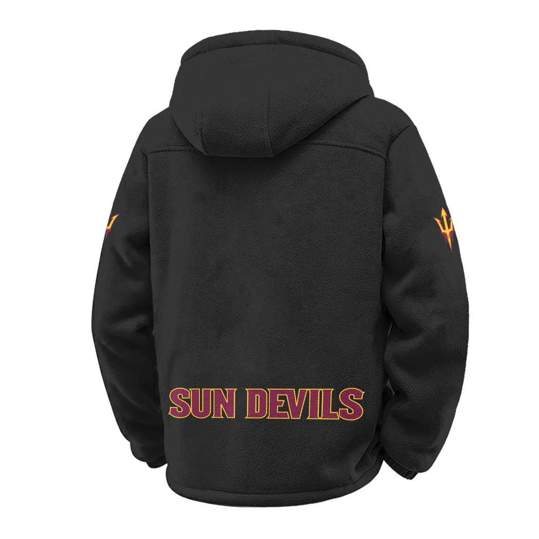 The Sun Devil Nation Winter Fleece Jacket, Essential Winter Warmth HVN1449AS - Black - Image 3