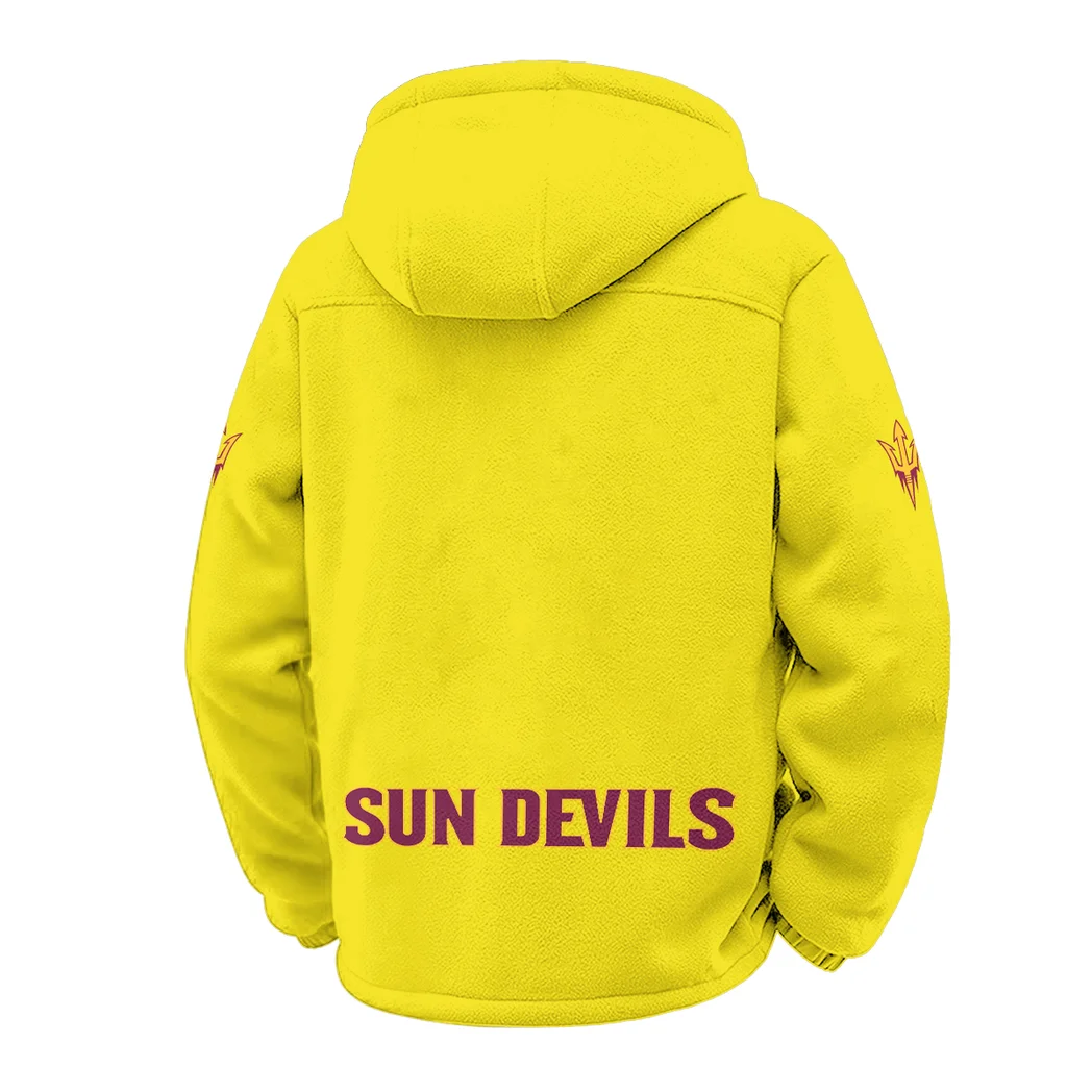 The Sun Devil Nation Winter Fleece Jacket, Essential Winter Warmth HVN1449AS - Yellow - Image 3