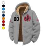 The Red Wolves Winter Fleece Jacket, Polar Climate Fleece HVN1449AS - Grey