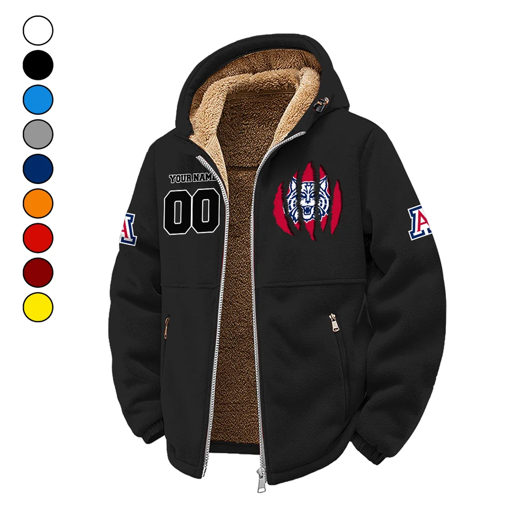 The Desert Stars Winter Fleece Jacket, Heavy-Duty Cold Fleece HVN1449AW - Black