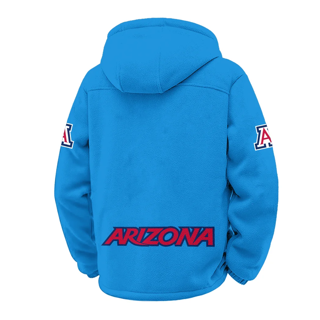 The Desert Stars Winter Fleece Jacket, Heavy-Duty Cold Fleece HVN1449AW - cyan - Image 3