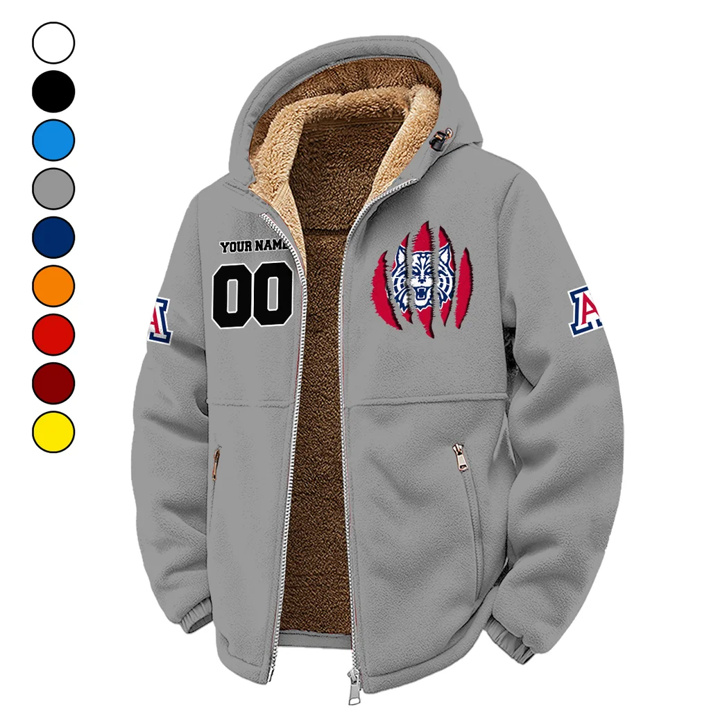 The Desert Stars Winter Fleece Jacket, Heavy-Duty Cold Fleece HVN1449AW - Grey