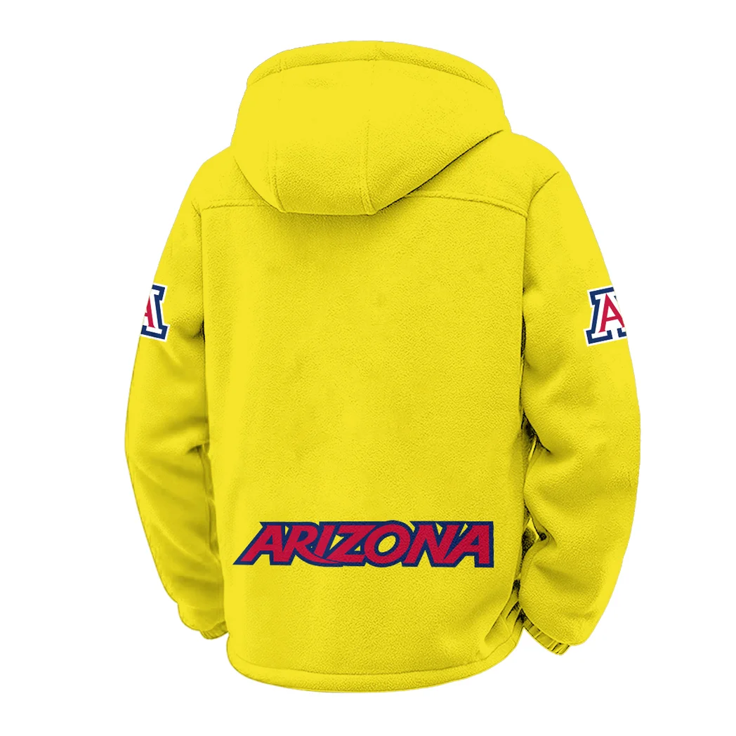 The Desert Stars Winter Fleece Jacket, Heavy-Duty Cold Fleece HVN1449AW - Yellow - Image 3