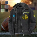 The Baylor Line Flannel Hoodie, Supporter Spirit Hooded Flannel HVN1449BB - Black