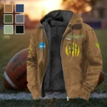 The Baylor Line Flannel Hoodie, Supporter Spirit Hooded Flannel HVN1449BB - Camel
