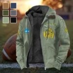 The Baylor Line Flannel Hoodie, Supporter Spirit Hooded Flannel HVN1449BB - Light Green