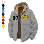 The Baylor Line Winter Fleece Jacket, High-Performance Trail Jacket HVN1449BB - Grey