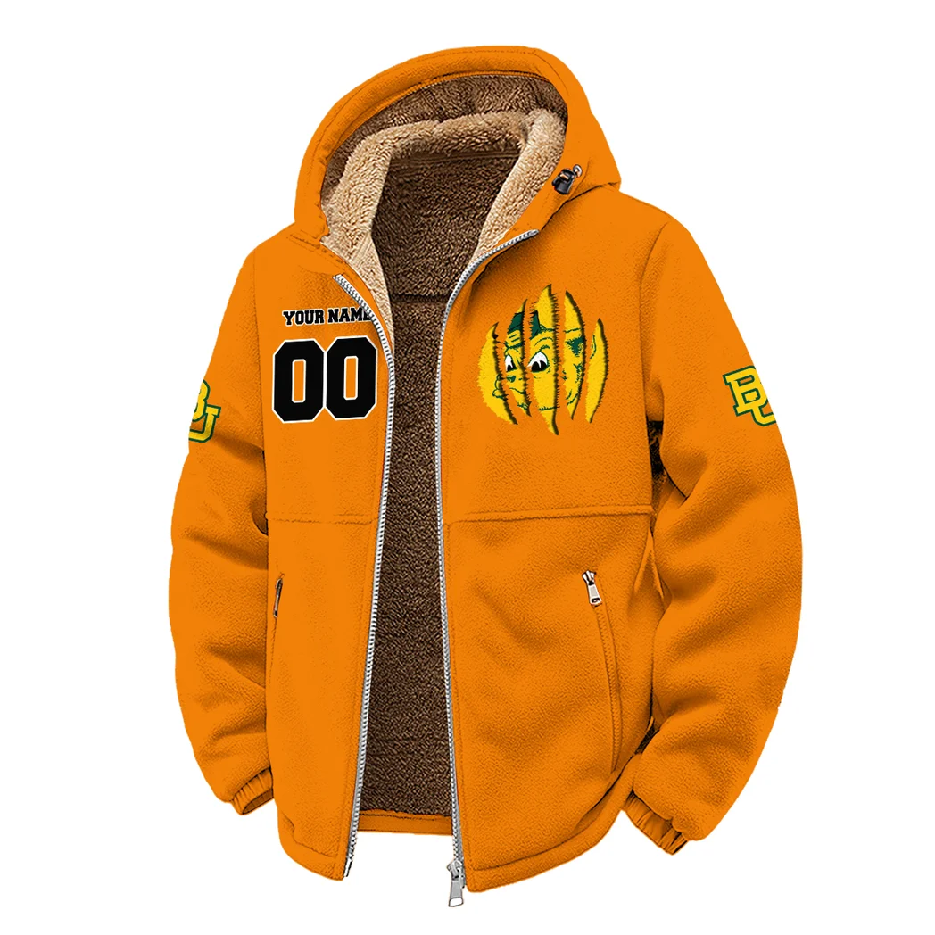 The Baylor Line Winter Fleece Jacket, High-Performance Trail Jacket HVN1449BB - Orange - Image 2