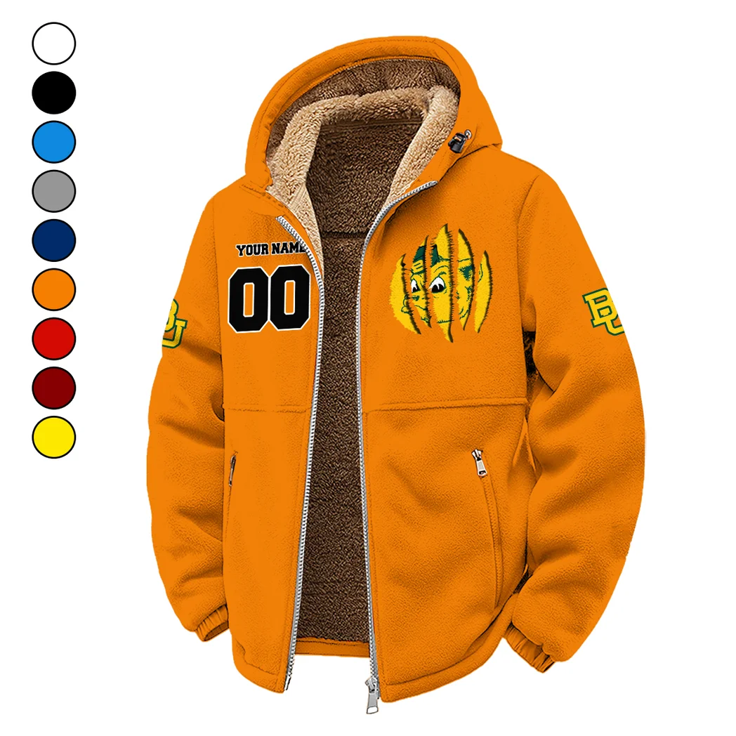 The Baylor Line Winter Fleece Jacket, High-Performance Trail Jacket HVN1449BB - Orange