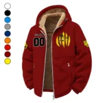 The Baylor Line Winter Fleece Jacket, High-Performance Trail Jacket HVN1449BB - Wine