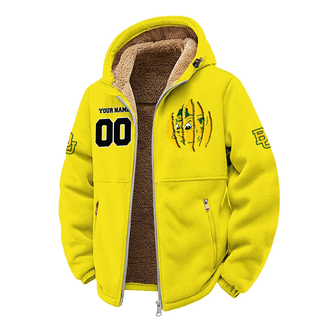 The Baylor Line Winter Fleece Jacket, High-Performance Trail Jacket HVN1449BB - Yellow - Image 2