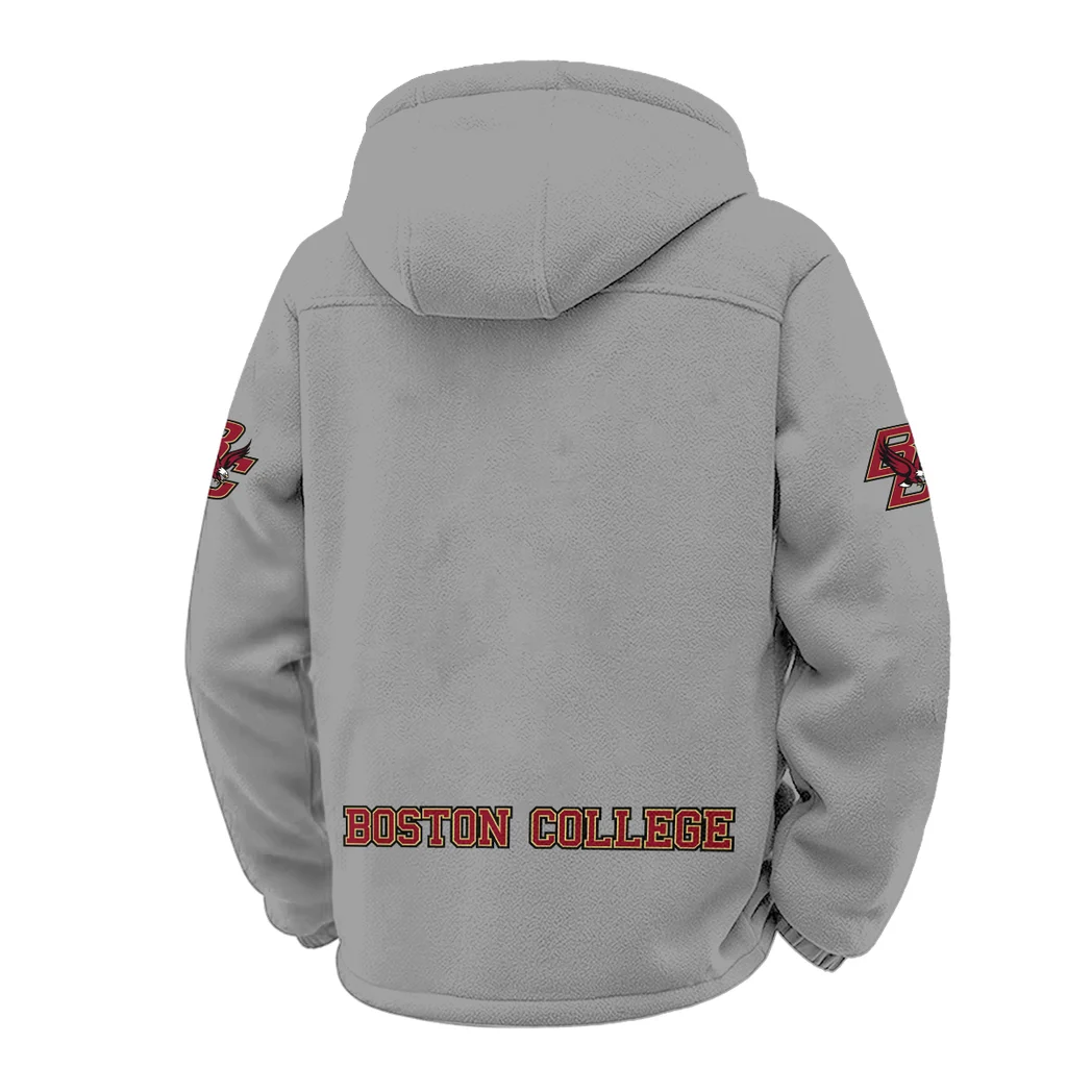 The Eagle Pride Winter Fleece Jacket, Dynamic Winter Training Top HVN1449BC - Grey - Image 3