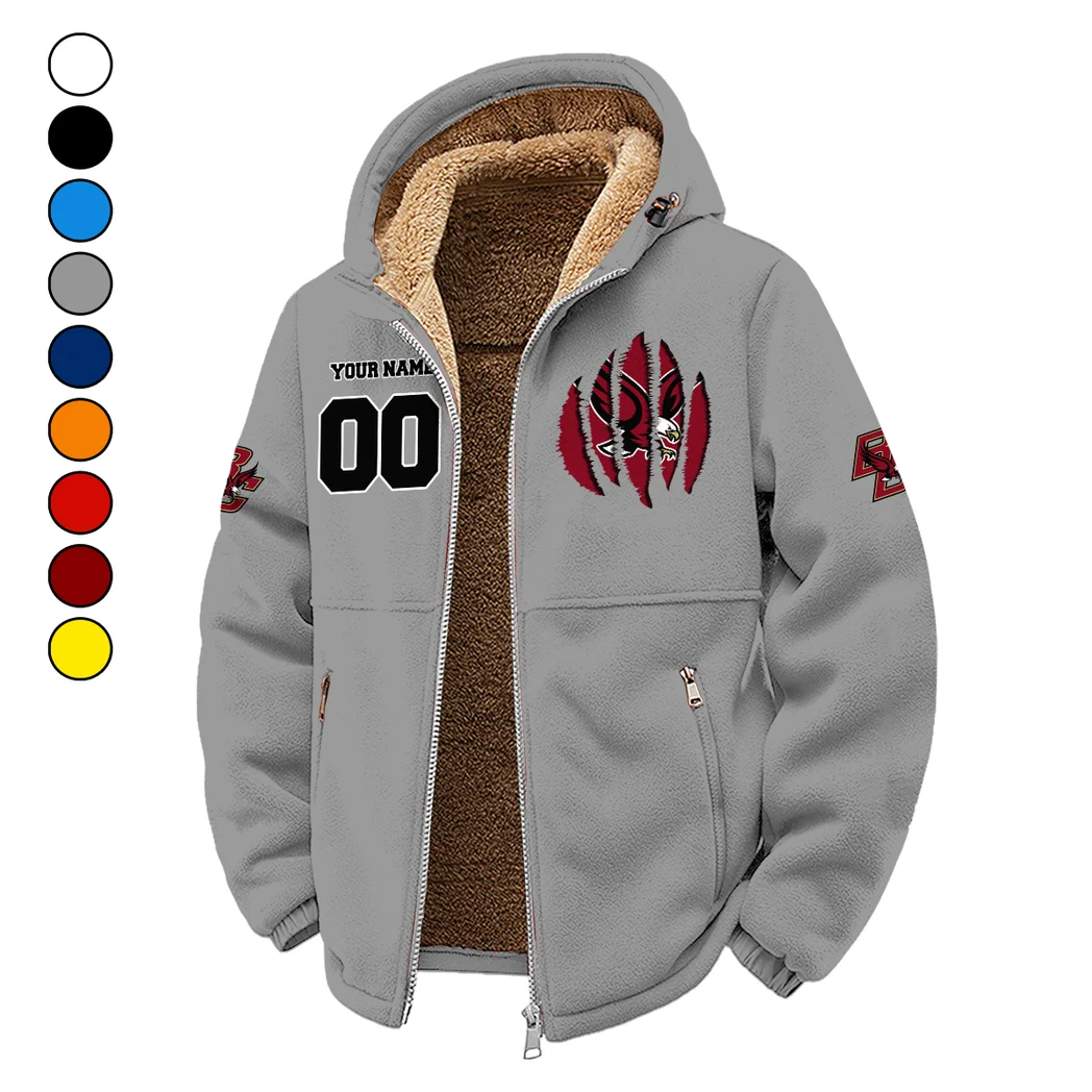 The Eagle Pride Winter Fleece Jacket, Dynamic Winter Training Top HVN1449BC - Grey