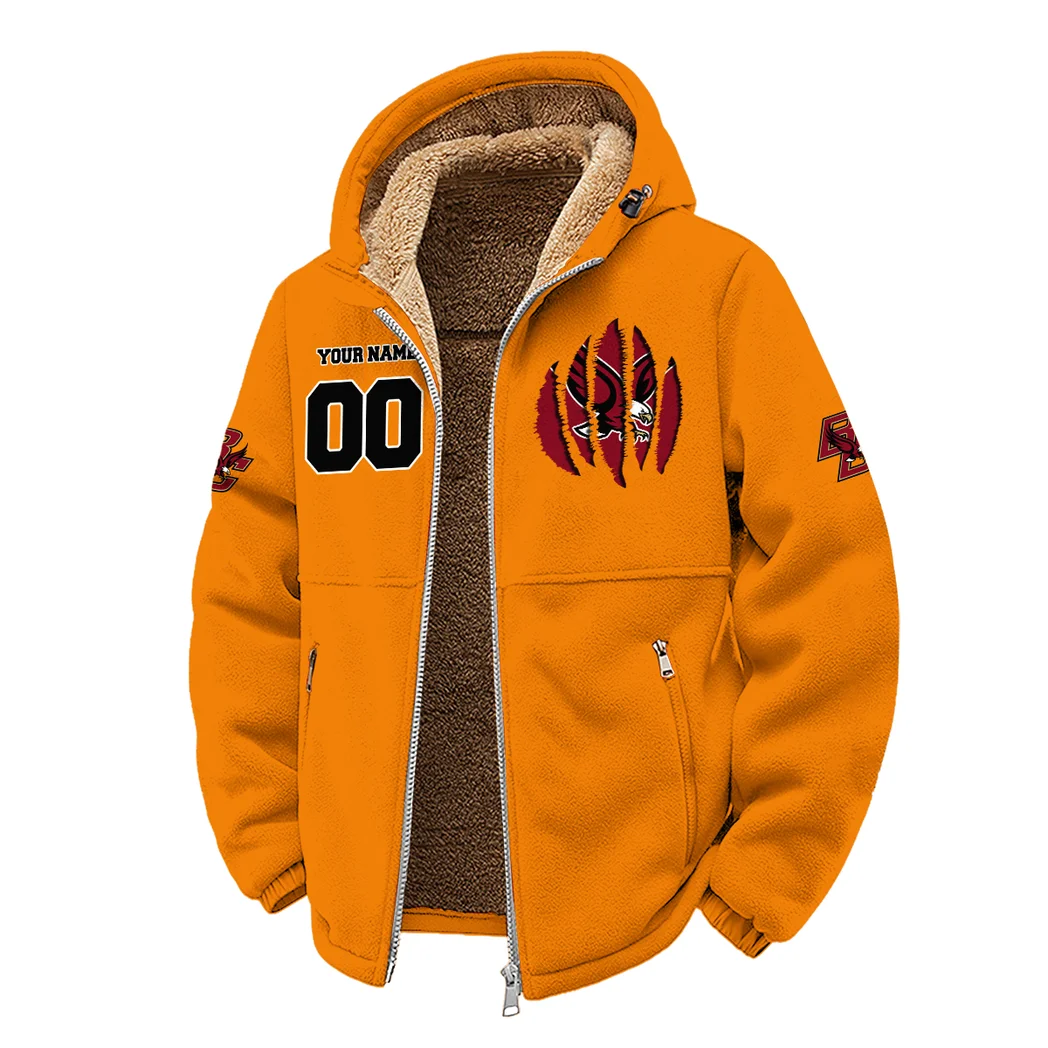 The Eagle Pride Winter Fleece Jacket, Dynamic Winter Training Top HVN1449BC - Orange - Image 2