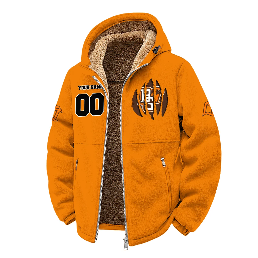 The Falcon Force Winter Fleece Jacket, Multi-Sport Winter Layer HVN1449BG - Orange - Image 2