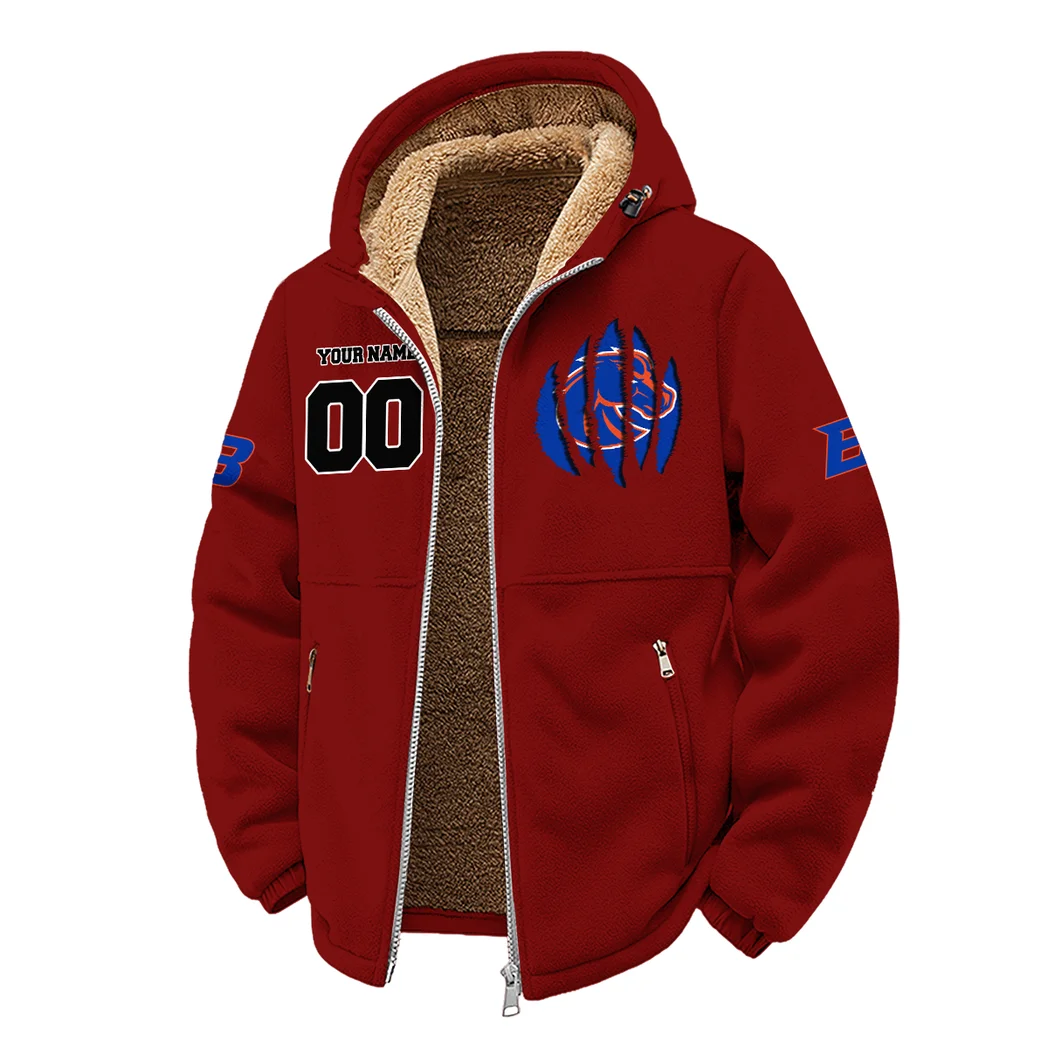 The Boise Force Winter Fleece Jacket, Technical Mid-Layer Jacket HVN1449BS - Wine - Image 2