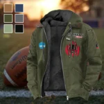 The Cincy Power Flannel Hoodie, True Fan Hooded Flannel HVN1449CB - Green