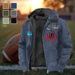 The Cincy Power Flannel Hoodie, True Fan Hooded Flannel HVN1449CB - Navy Blue