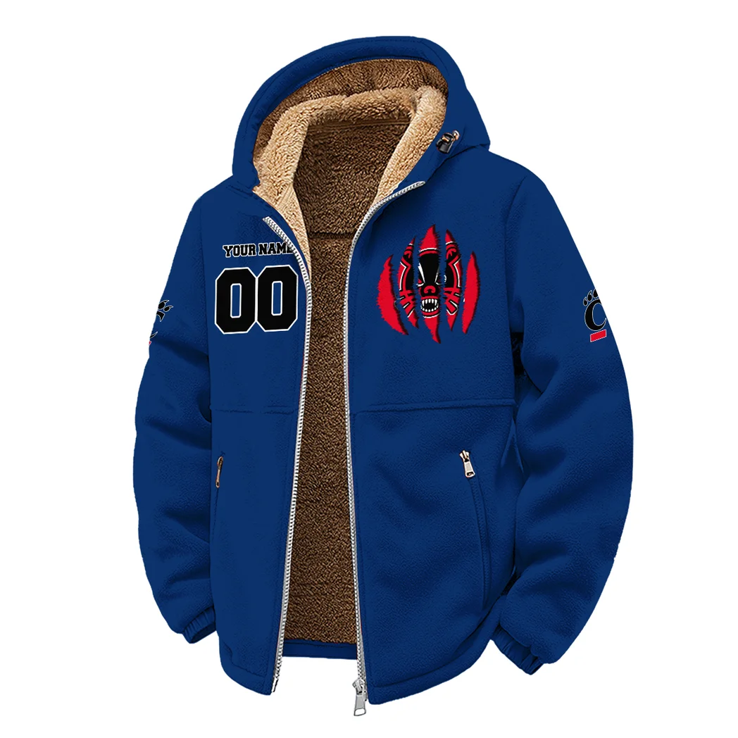 The Cincy Power Winter Fleece Jacket, All-Mountain Sport Jacket HVN1449CB - Navy - Image 2