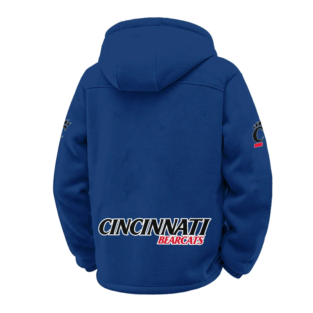 The Cincy Power Winter Fleece Jacket, All-Mountain Sport Jacket HVN1449CB - Navy - Image 3