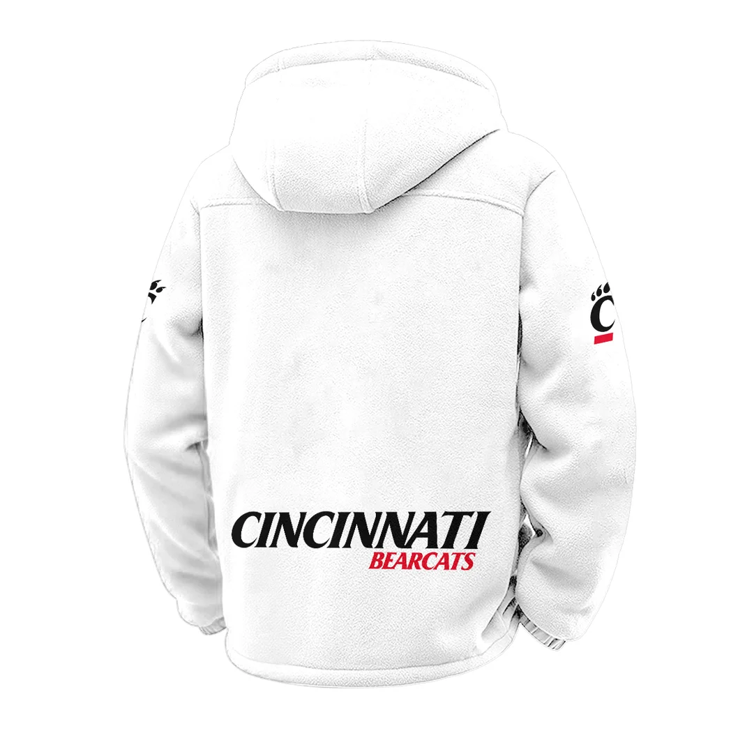 The Cincy Power Winter Fleece Jacket, All-Mountain Sport Jacket HVN1449CB - White - Image 3