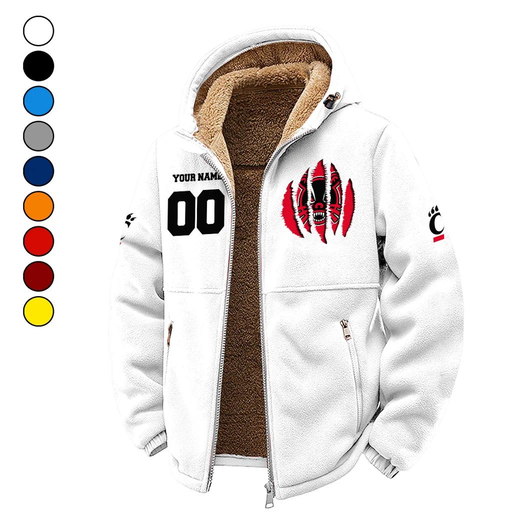 The Cincy Power Winter Fleece Jacket, All-Mountain Sport Jacket HVN1449CB - White