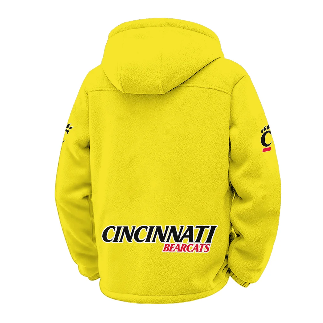The Cincy Power Winter Fleece Jacket, All-Mountain Sport Jacket HVN1449CB - Yellow - Image 3