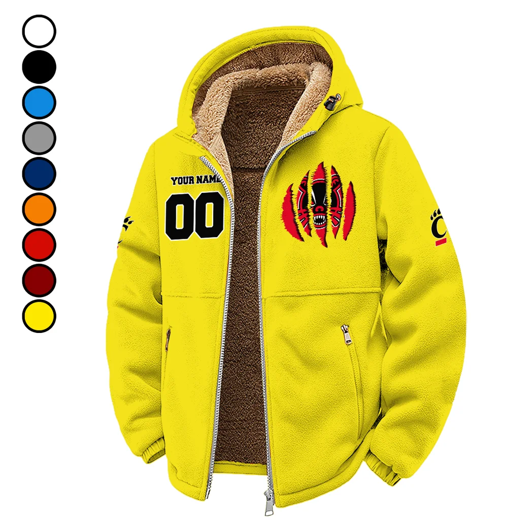 The Cincy Power Winter Fleece Jacket, All-Mountain Sport Jacket HVN1449CB - Yellow