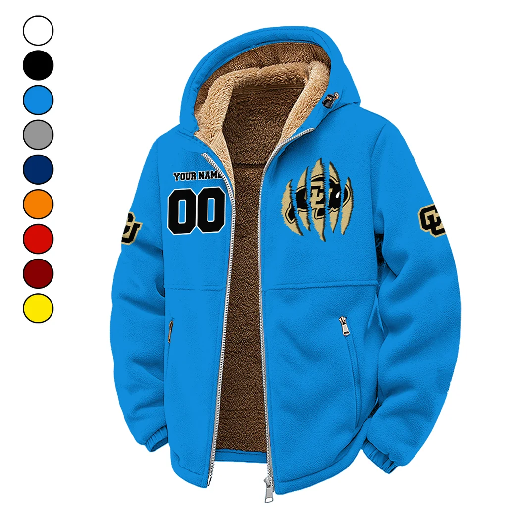 Ralphie’s Run Winter Fleece Jacket, Cold Weather Hiking Fleece HVN1449CB - cyan