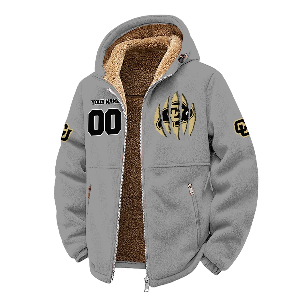 Ralphie’s Run Winter Fleece Jacket, Cold Weather Hiking Fleece HVN1449CB - Grey - Image 2