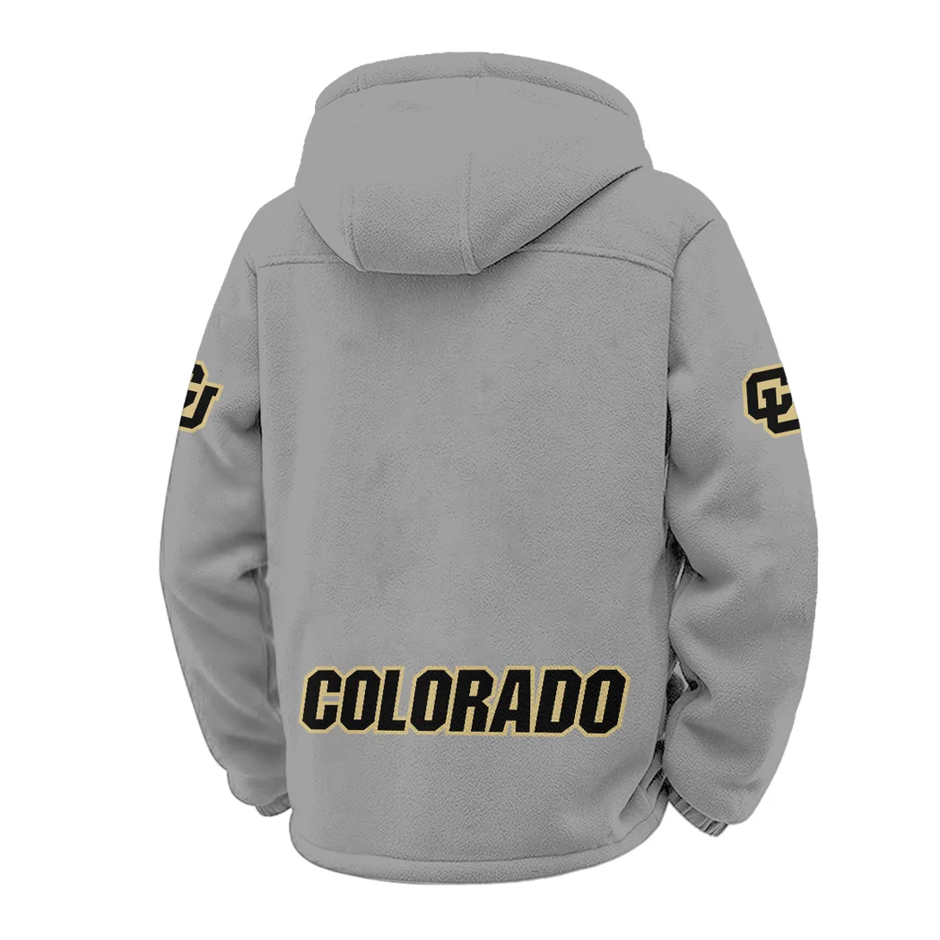 Ralphie’s Run Winter Fleece Jacket, Cold Weather Hiking Fleece HVN1449CB - Grey - Image 3