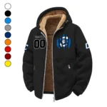 The Bluejays Winter Fleece Jacket, Cross-Training Thermal Zip HVN1449CR - Black