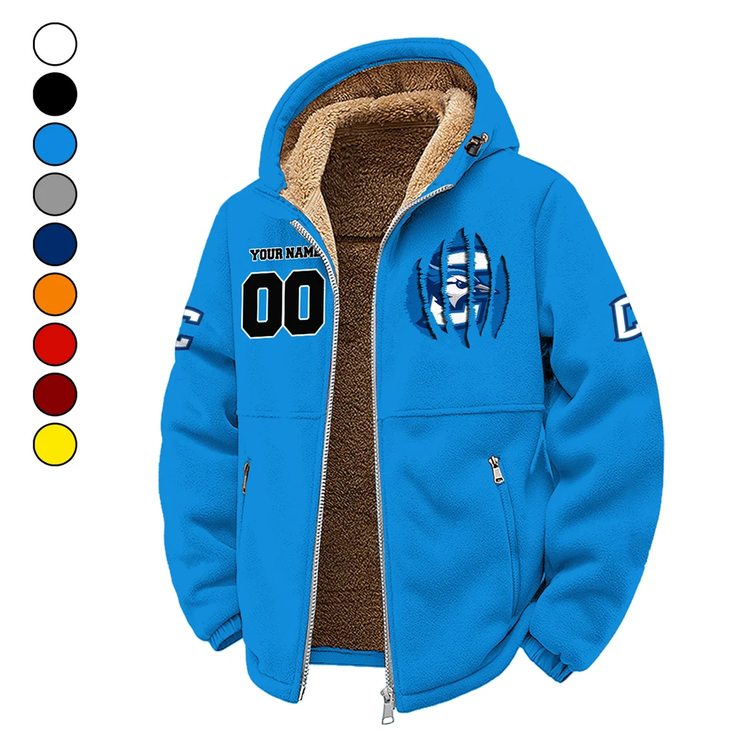The Bluejays Winter Fleece Jacket, Cross-Training Thermal Zip HVN1449CR - cyan