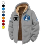 The Bluejays Winter Fleece Jacket, Cross-Training Thermal Zip HVN1449CR - Grey