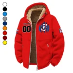 The Bluejays Winter Fleece Jacket, Cross-Training Thermal Zip HVN1449CR - red