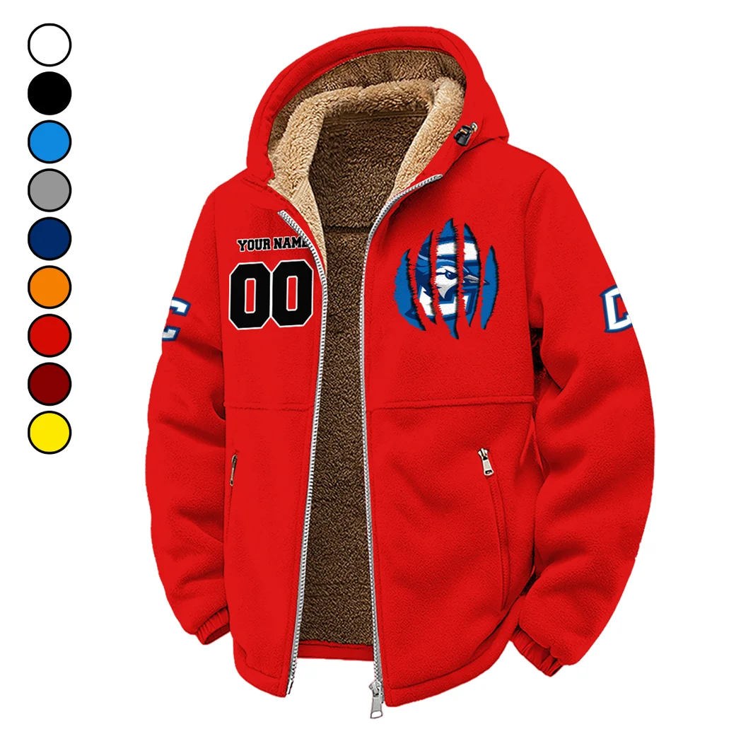The Bluejays Winter Fleece Jacket, Cross-Training Thermal Zip HVN1449CR - red