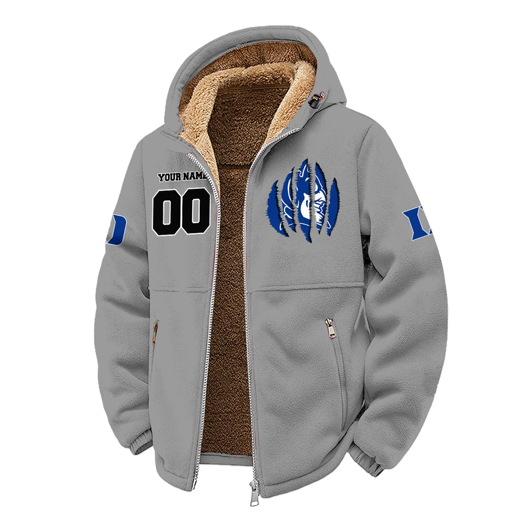 The Duke Spirit Winter Fleece Jacket, Brushed Interior Winter Fleece HVN1449DB - Grey - Image 2