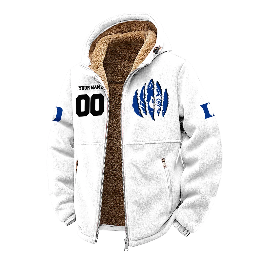 The Duke Spirit Winter Fleece Jacket, Brushed Interior Winter Fleece HVN1449DB - White - Image 2