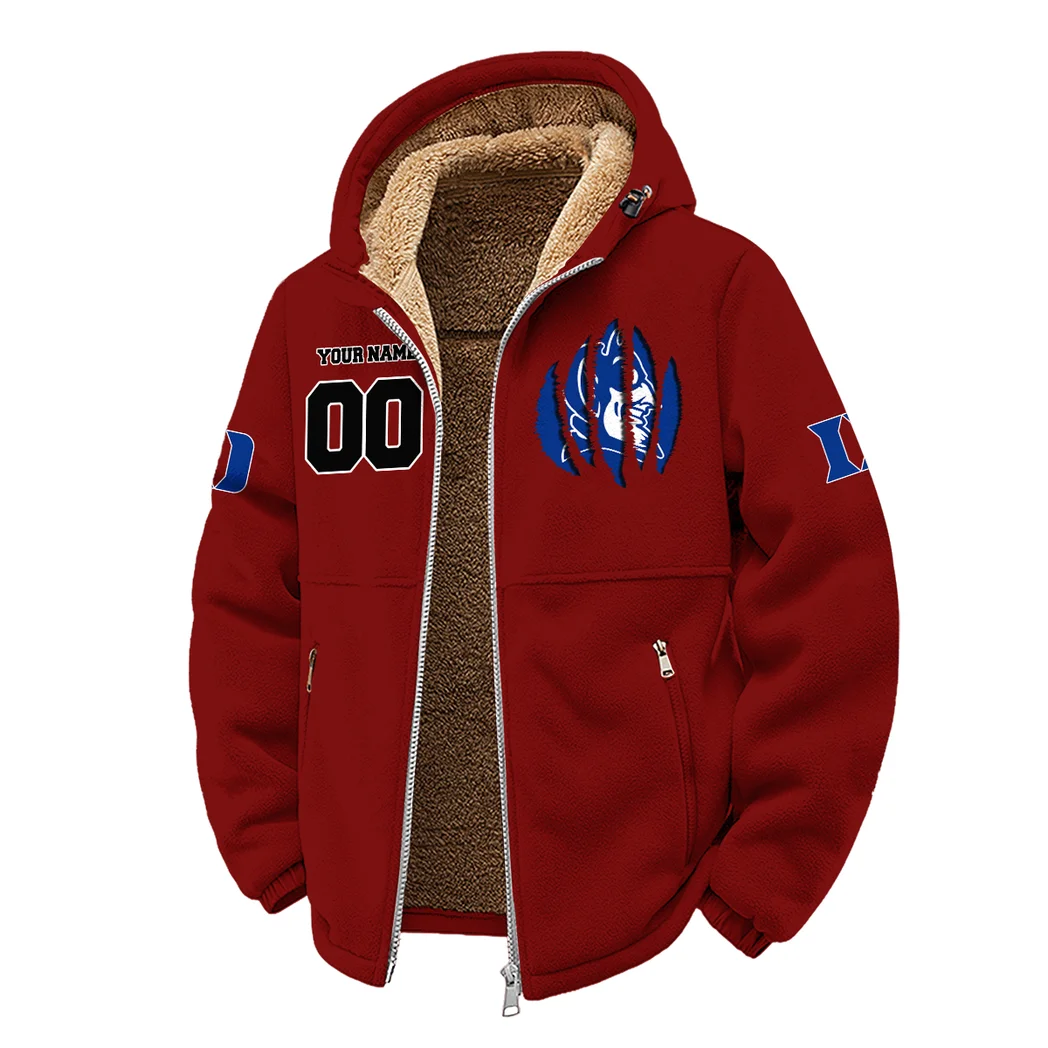 The Duke Spirit Winter Fleece Jacket, Brushed Interior Winter Fleece HVN1449DB - Wine - Image 2
