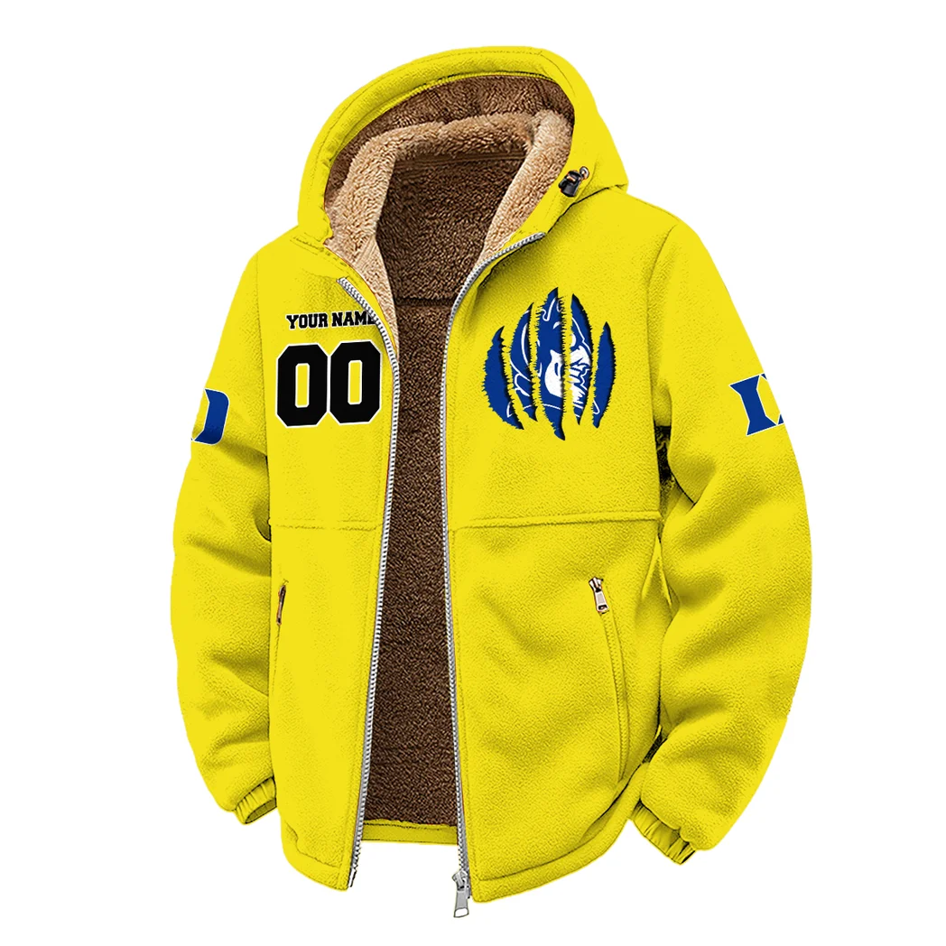 The Duke Spirit Winter Fleece Jacket, Brushed Interior Winter Fleece HVN1449DB - Yellow - Image 2