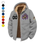 ECU Winter Fleece Jacket, Luxe Microfleece Pullover HVN1449EC - Grey
