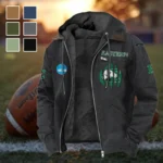 The Eagle Pride Flannel Hoodie, Cold Game Day Hoodie HVN1449EM - Black