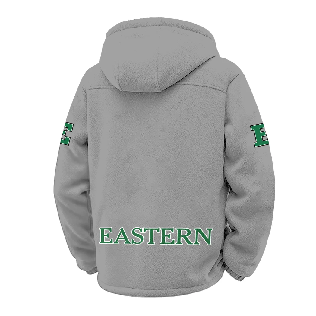 The Eagle Pride Winter Fleece Jacket, Anti-Pill Thermal Fleece HVN1449EM - Grey - Image 3