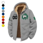 The Eagle Pride Winter Fleece Jacket, Anti-Pill Thermal Fleece HVN1449EM - Grey