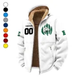 The Eagle Pride Winter Fleece Jacket, Anti-Pill Thermal Fleece HVN1449EM - White